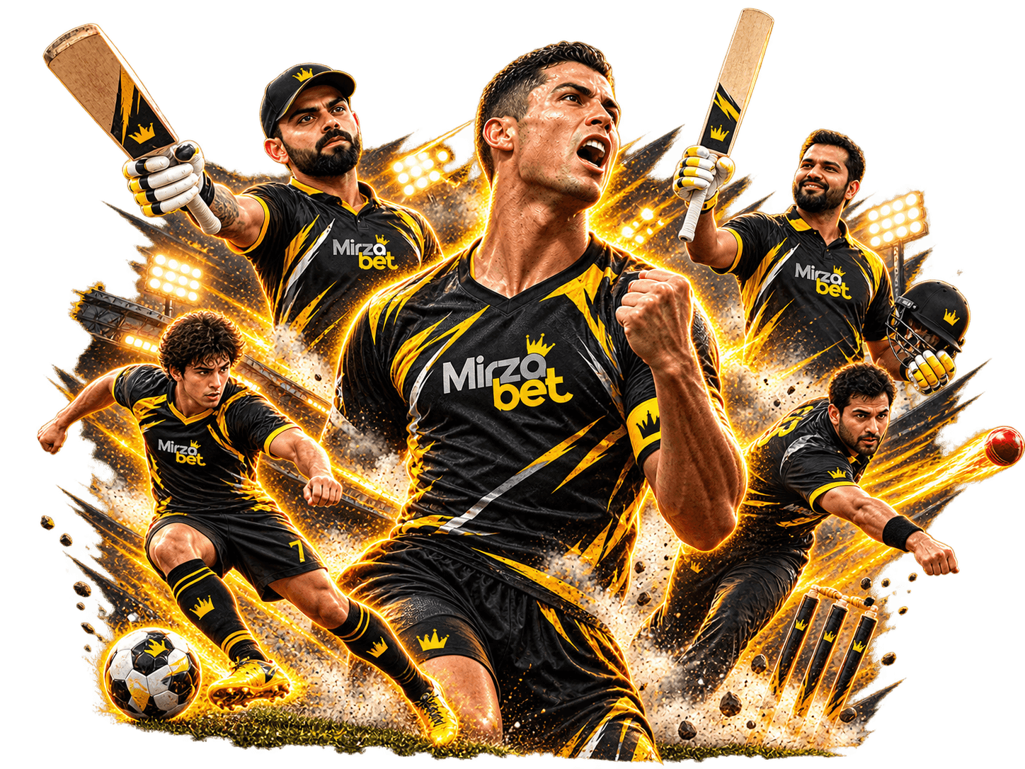 MirzaBet athletes in action